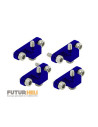 Supports patins alu bleu châssis rakonheli blade 230S