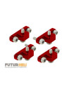Supports patins alu orange châssis rakonheli blade 230S