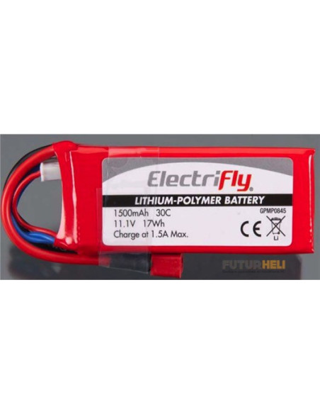 Lipo 1500 mAh 3S 11,1v 30c Electrifly