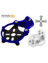Support moteur Mach 25 + Angle 10 degrés vert Option Rakonheli