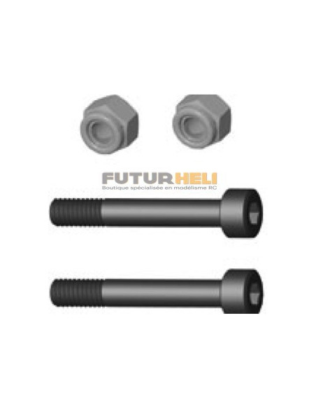 PV0053 axe de pales principales RAPTOR30V2/50V2/50SE/50 TITAN/E550/E620SE Thunder Tiger