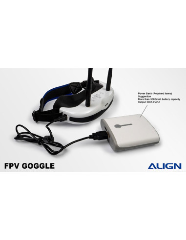 Lunettes FPV  Align AG300 5,8GHZ dual conversion