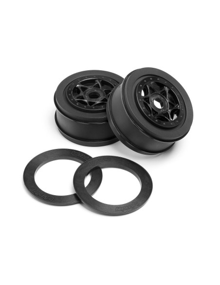 Jantes AH-64 noir 42x83mm (x2) HPI 107384