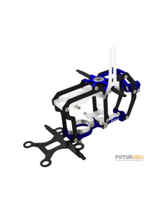 Châssis Carbone alu bleu blade nano CPS Option Rakonheli