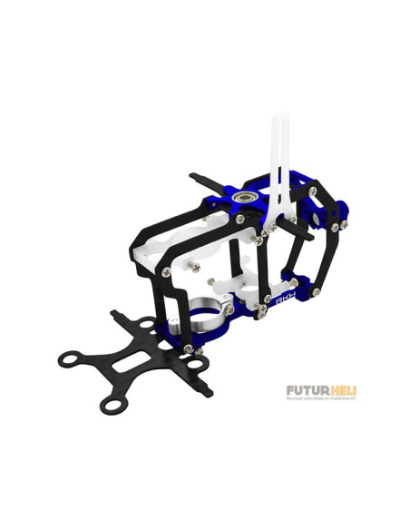 Châssis Carbone alu bleu blade nano CPS Option Rakonheli