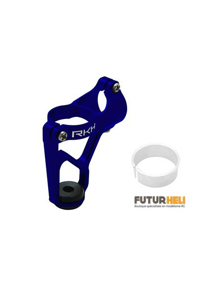 Support alu bleu pour moteur 8 ou 8,5 mm 135RQX ou Glimpse Rakonheli
