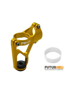 Support alu argent pour moteur 8 ou 8,5 mm 135RQX ou Glimpse Rakonheli