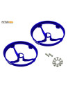 Protection hélice alu bleu (x2) bande inductrix option Rakonheli