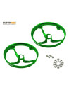 Protection hélice alu bleu (x2) bande inductrix option Rakonheli