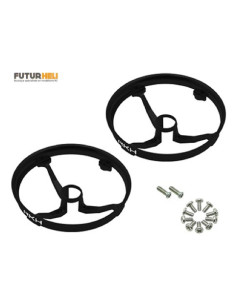 Protection hélice alu vert (x2) bande inductrix option Rakonheli