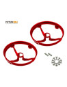 Protection hélice alu rouge (x2) bande inductrix option Rakonheli
