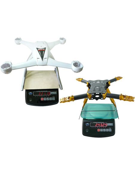 Châssis Blade 350QX 2/3 Alu carbone noir Rakonheli