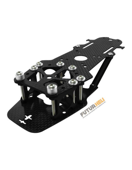 Châssis Anakin Sky hero alu orange carbone Rakonheli