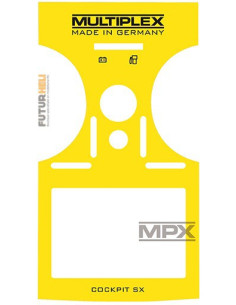 Autocollant Carbone noir pour Cockpit SX Multiplex 724403