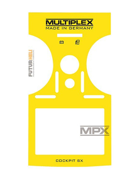 Autocollant Carbone noir pour Cockpit SX Multiplex 724403