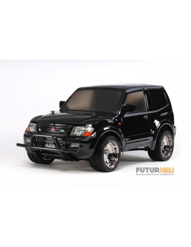Mitsubishi Pajero Lowrider Carro peinte noire Tamiya 58627
