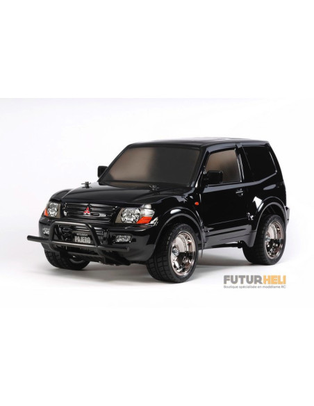 Mitsubishi Pajero Lowrider Carro peinte noire Tamiya 58627