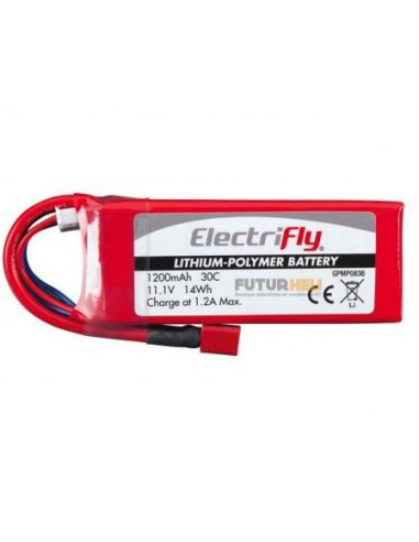 Lipo 1200 mAh 3S 11,1v 30C ElectriFly