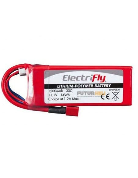Lipo 1200 mAh 3S 11,1v 30C ElectriFly