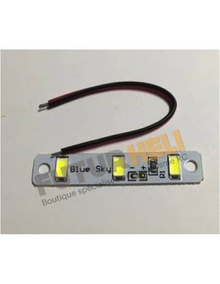 Led x3 couleur bleu +fils à souder