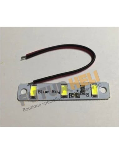 Led x3 couleur blanc +fils à souder