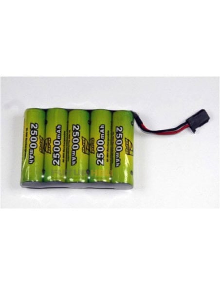 Pack réception 6V NIMH 2500 mAH prise servo