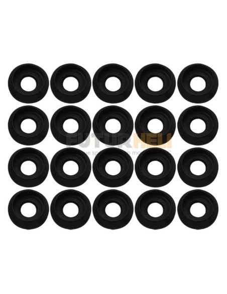 Rondelles cuvette M3 alu vert (x20) Rakonheli