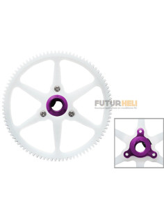 Couronne principale 90 dents + hub alu rouge blade 120S Rakonheli