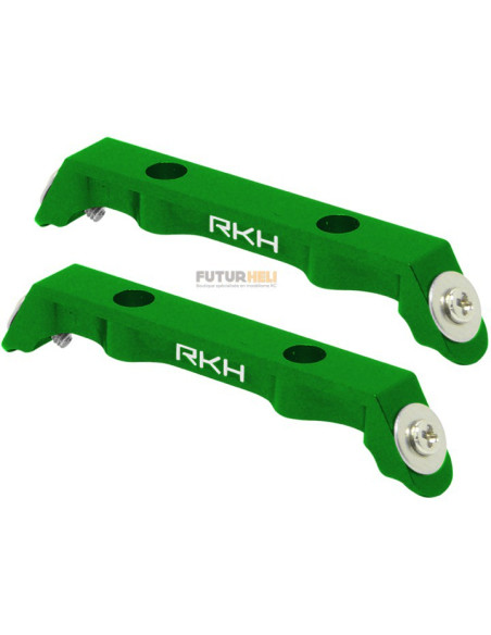 Support patin alu bleu pour blade 120S Option Rakonheli