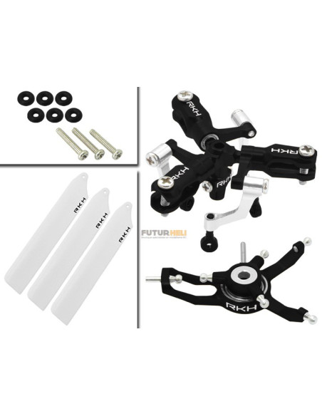 Tête tripales noir pour bande nano CPS option Rakonheli