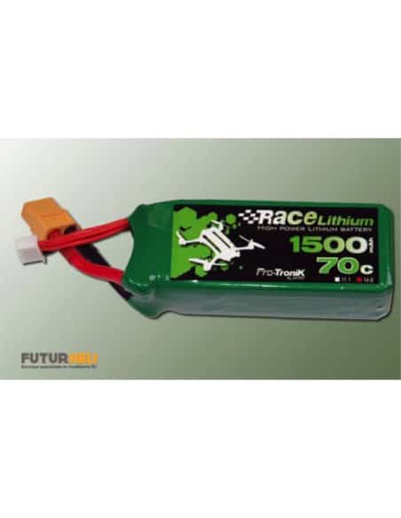 Lipo 1500 mAh 4S 14,8v 70C prise XT60 Race lithium