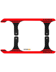 Skis noir orange pour patin-blade 120S option Rakonheli