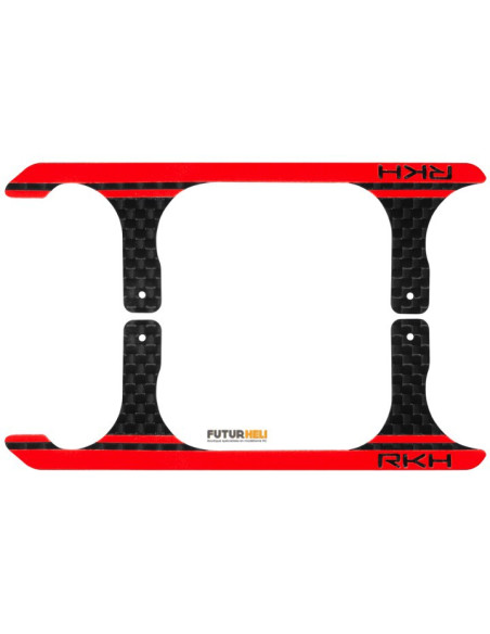 Skis noir orange pour patin-blade 120S option Rakonheli