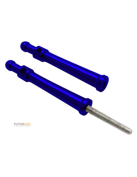 Support de cabine alu bleu blade 120 S option Rakonheli