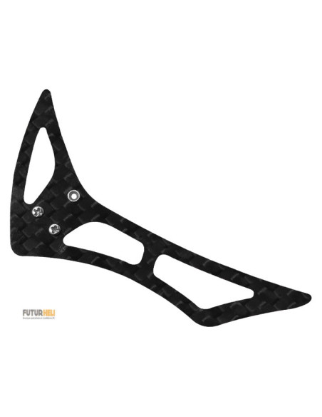 Dérive carbone noir jaune blade 120S Option Rakonheli