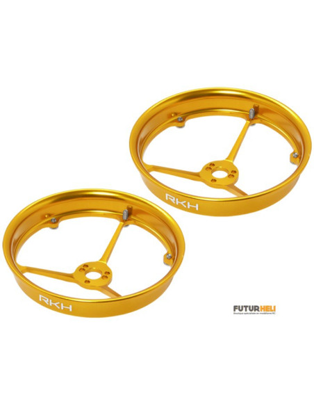 Protection hélice alu violet Blade 200 inductrix option châssis Rakonheli