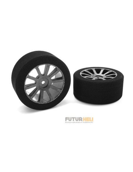 Roues mousse 1/10 eme 30mm 35 Shore Team Corally