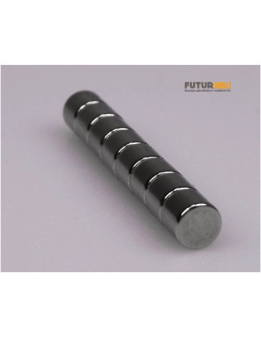 Aimants rond 5mm (x10) puissance 1,4 kg