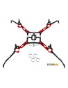 Châssis carbone alu rouge blade nano QX2 ou Glimpse Option Rakonheli