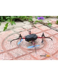 Châssis carbone alu rouge blade nano QX2 ou Glimpse Option Rakonheli 2