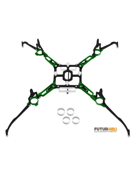 Châssis carbone alu rouge blade nano QX2 ou Glimpse Option Rakonheli