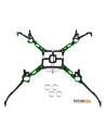 Châssis carbone alu rouge blade nano QX2 ou Glimpse Option Rakonheli