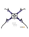 Châssis carbone alu rouge blade nano QX2 ou Glimpse Option Rakonheli