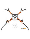 Châssis carbone alu rouge blade nano QX2 ou Glimpse Option Rakonheli