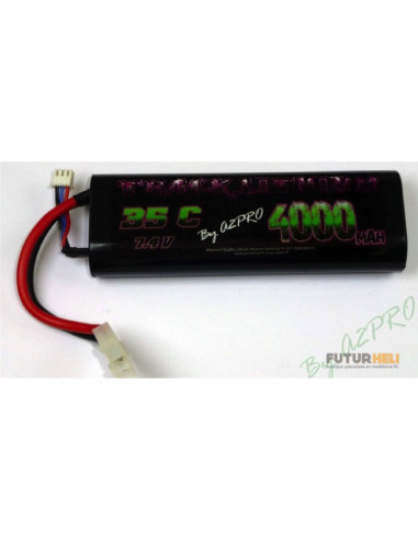 batterie 4000 mah 35C 7,4V car prise Dean (T) Black Lithium