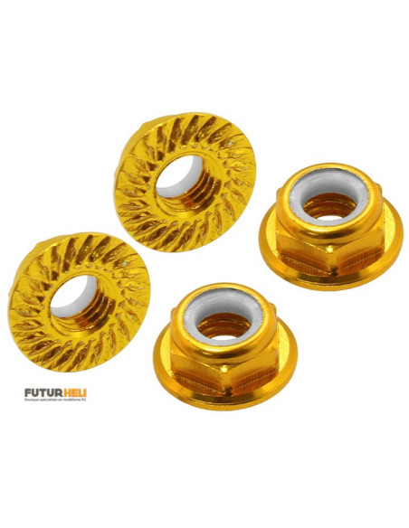 Ecrous M5 nylstop (X4) CW or Rakonheli