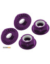 Ecrous M5 nylstop (X4) CW violet Rakonheli