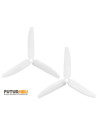 Hélice 3 pales orange 5030 (CW et CCW) Rakonheli