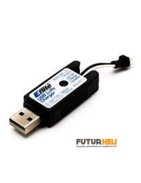 Chargeur lipo 1S 500 mAh prise UMX E-flite EFLC1013