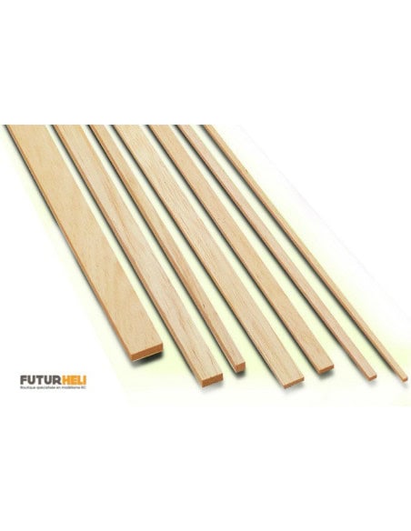 Baguette Balsa 3x3 longueur 1M Graupner 661.3x3